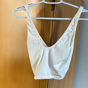 Edikted white crop top